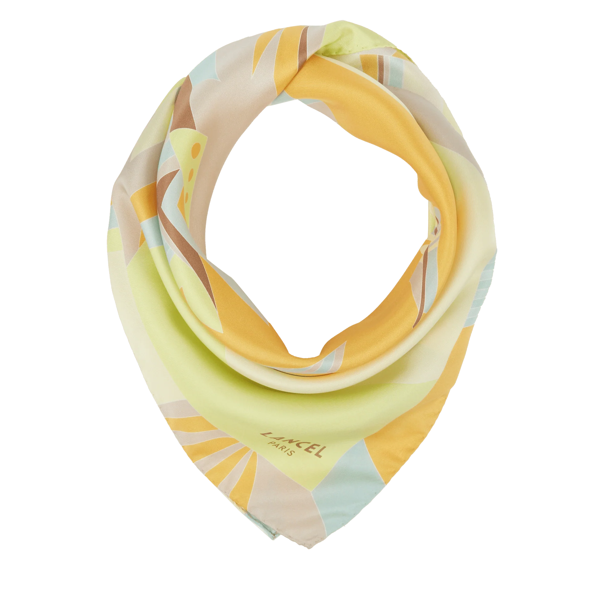 Carré 90 Arabesque Pattern-Mutlico Citron Vert