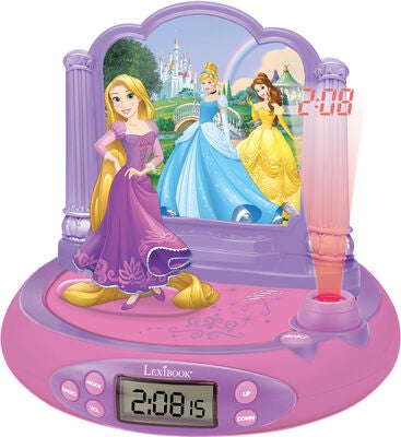 Disney Princess Klokke med Projektor & Lyd Rapunzel