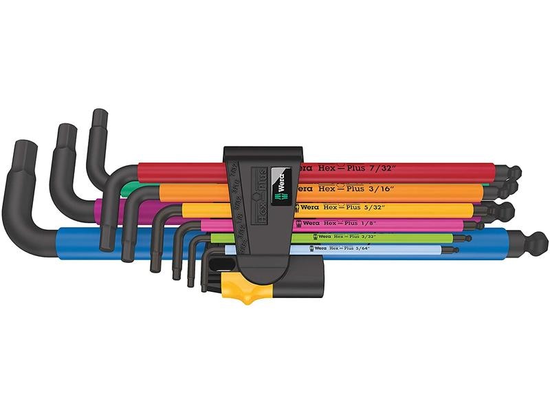 Wera Winkelschlüssel-Set 950/9 Hex-Plus Multicolour Imperia Winkelschlüsselsatz, Multicolour, zöllig
