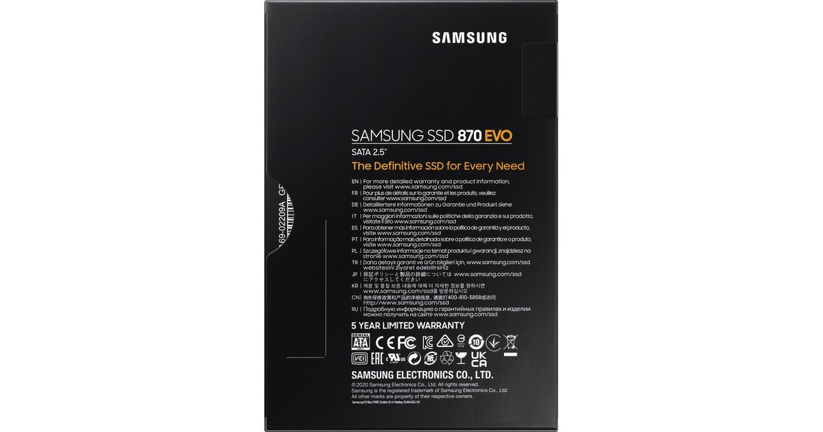 SAMSUNG870 EVO, 1 TB SSD  (MZ-77E1T0B/EU, SATA/600)
