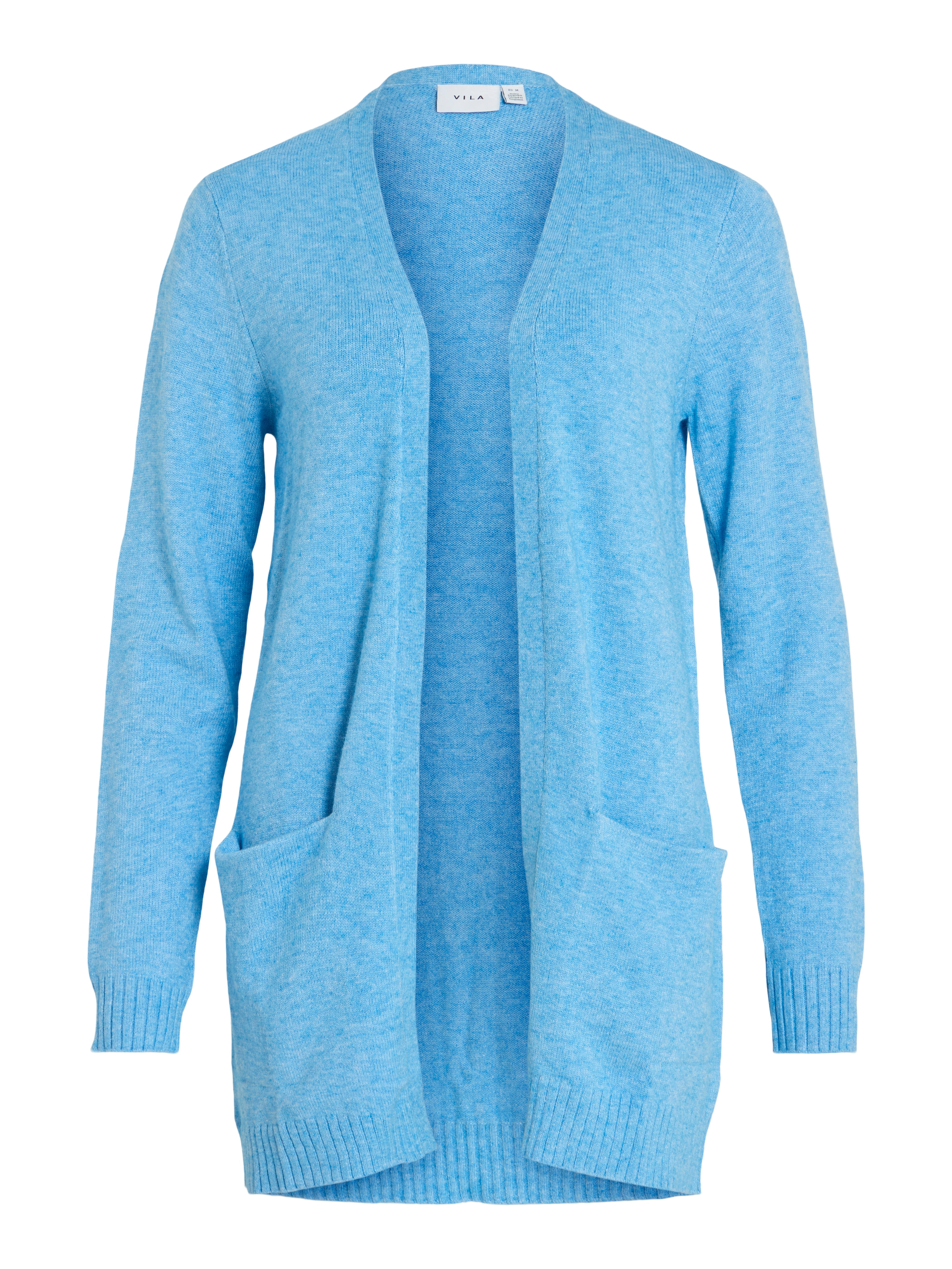 Vila  Viril Open Knit cardigan - Blissful Blue