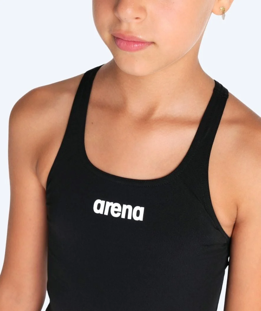 Arena badedragt til piger - Team Swim Pro Solid - Sort