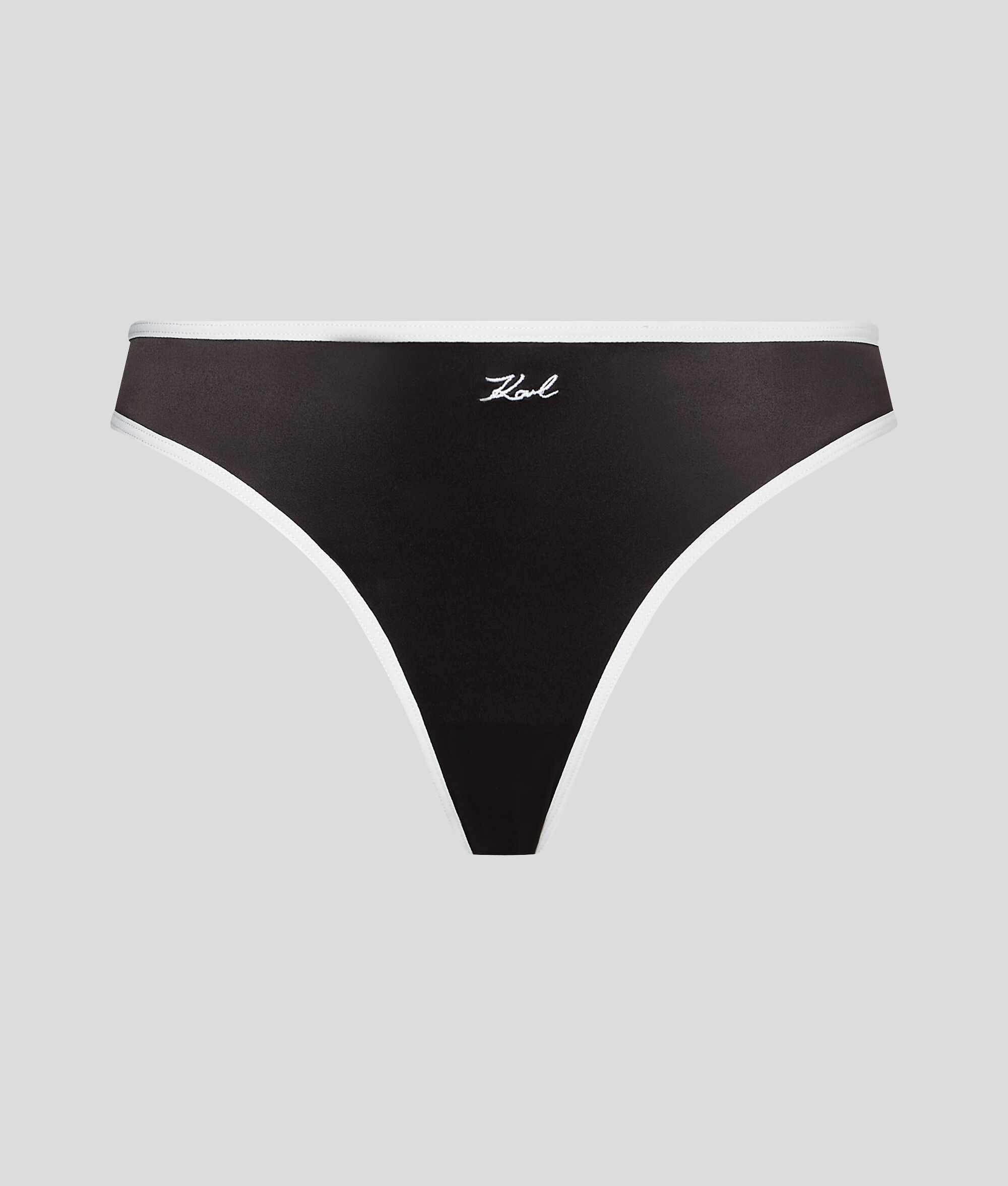SLIP BRÉSILIEN EN SATIN KARL SIGNATURE