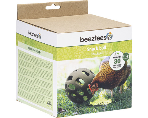 Kip Snackbal beeztees Grijs 15 x 15 x 15 cm Gerecycled plastic
