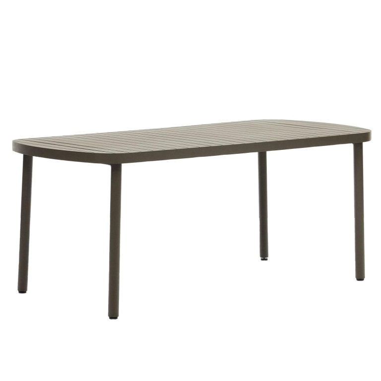 Kave Home Joncols tuintafel 180x90 groen