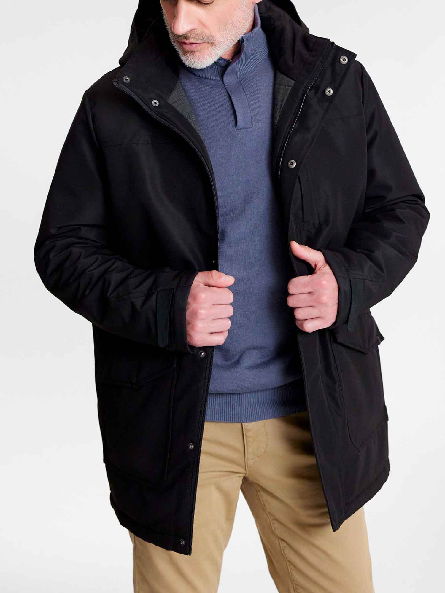Manteau Imperméable Homme Noir