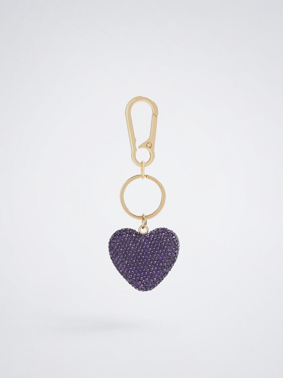 Chaveiro de Coração - Violeta