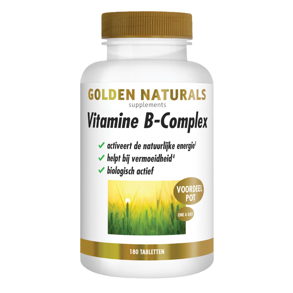 Golden Naturals Vitamine B-complex Vegan180 tabletten