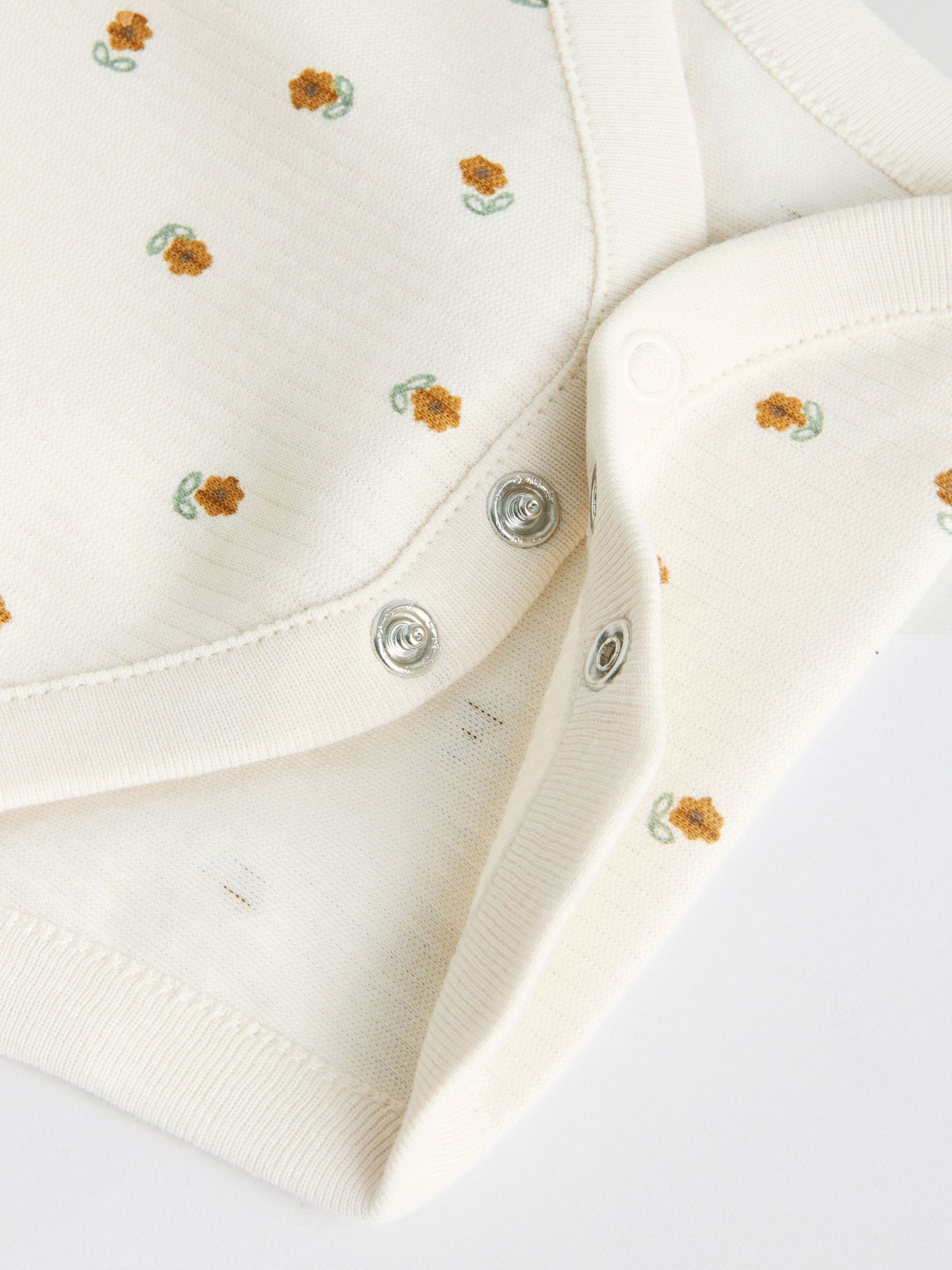 Grijs-groen - Korte mouwen geribbelde Baby bodysuits 5 verpakking