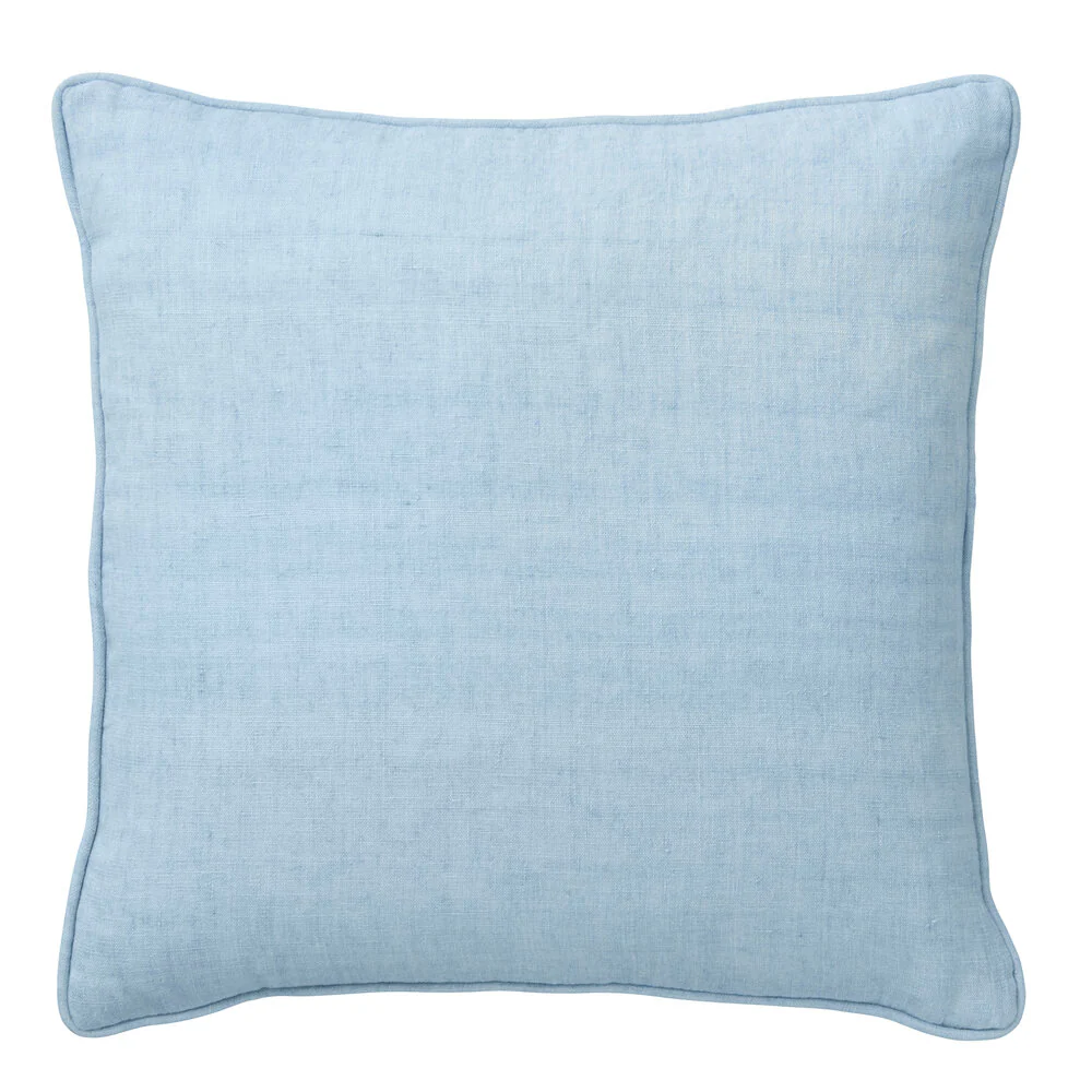 Cozy Living  Linen pyntepude, Sky Blue - 50 x 50 cm.