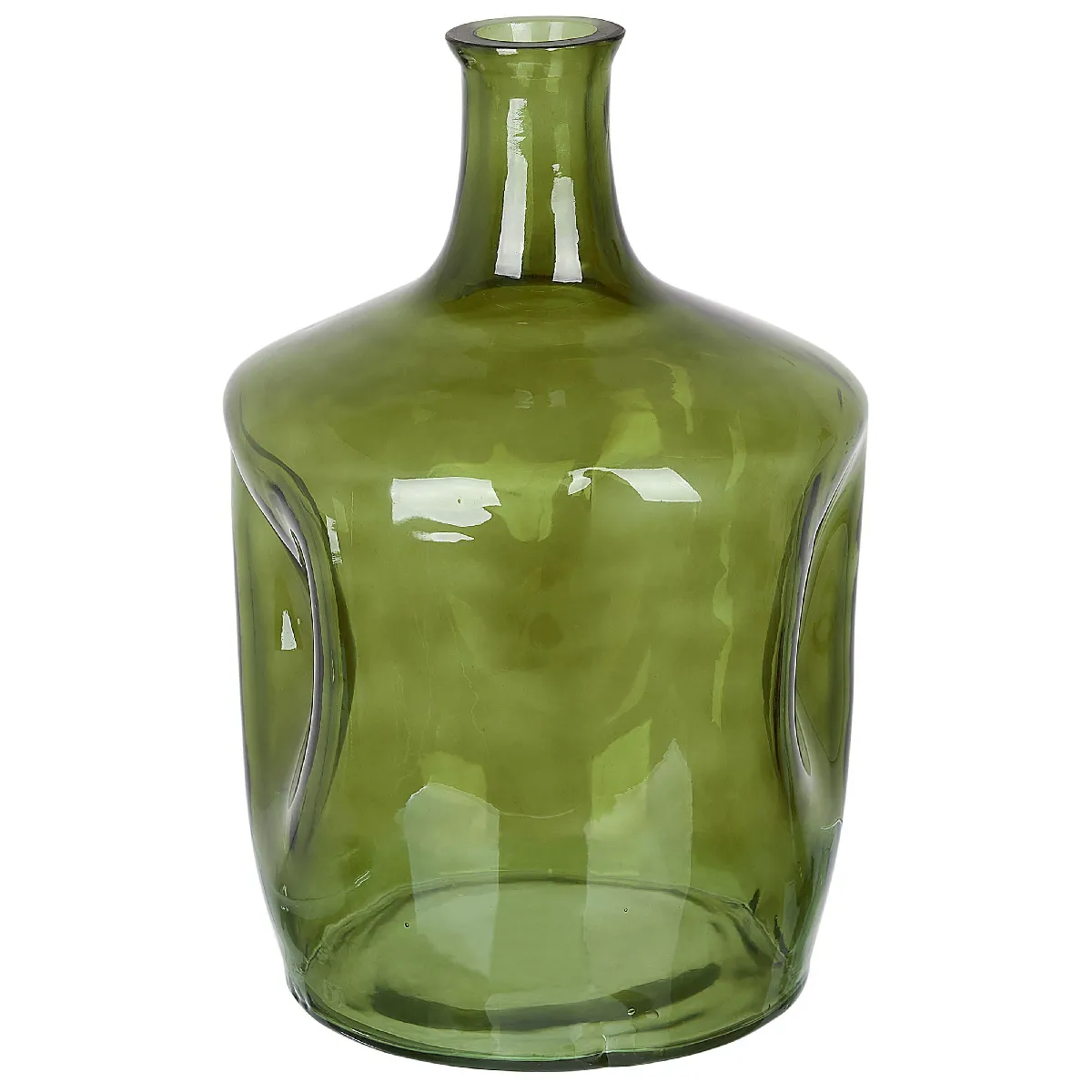 Beliani Vase à Fleurs KERALA Vert Olive