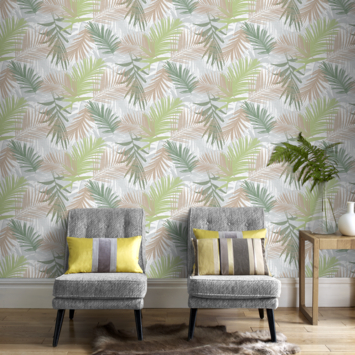 Vliesbehang Jungle glam groen-goud 104265