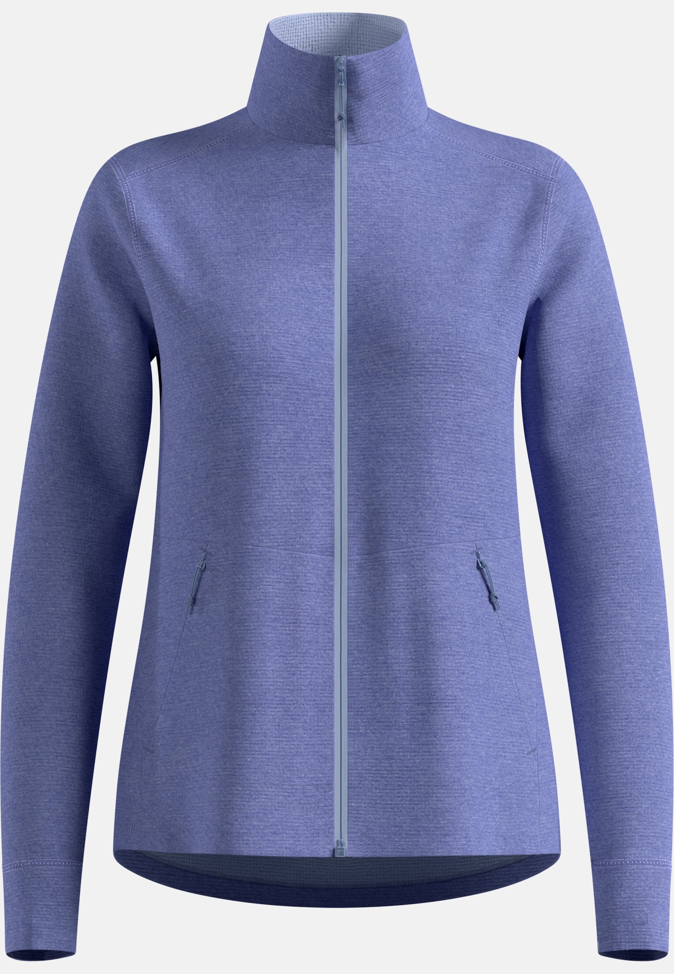 Essentials Multisport Mid Layer aus Grid-Fleece mit Reissverschluss in Blue heron melange