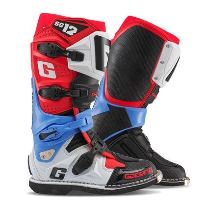 Bottes cross Gaerne SG12 2025 - Bleu / Rouge