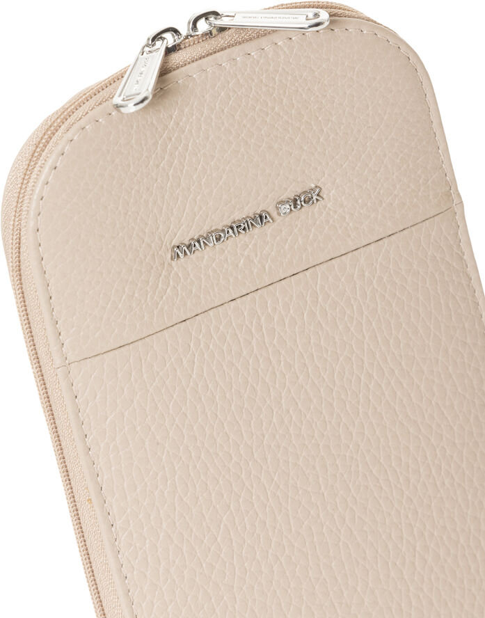 Mandarina Duck MELLOW LEATHER VERTICAL HOLDER / WARM TAUPE Warm taupe