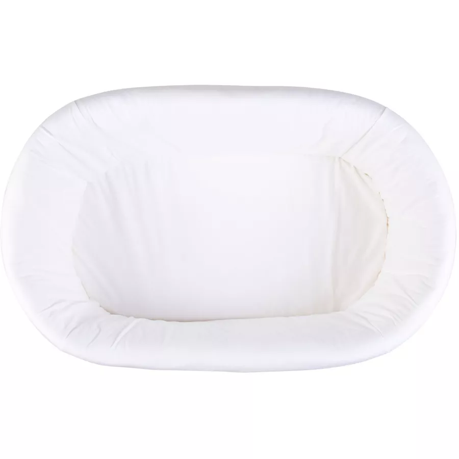 CHILDHOME Wiege Rattan mit Jerseybezug, Matratze und Nestchen