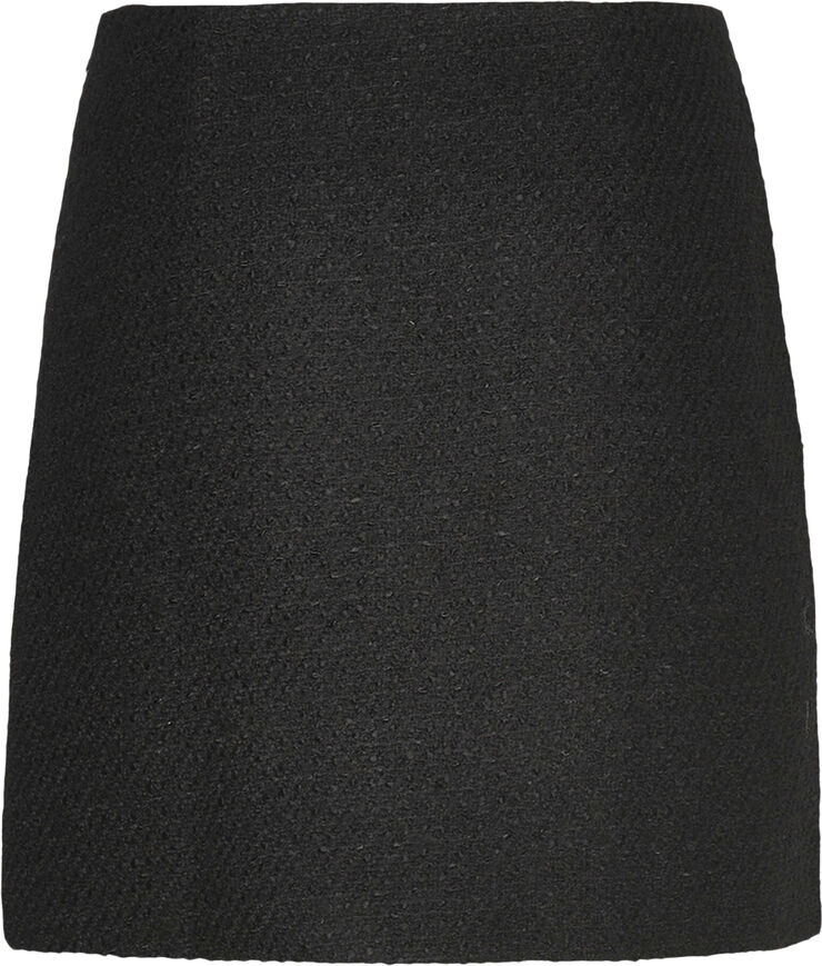 Rosemunde Yoko skirt Black boucle check
