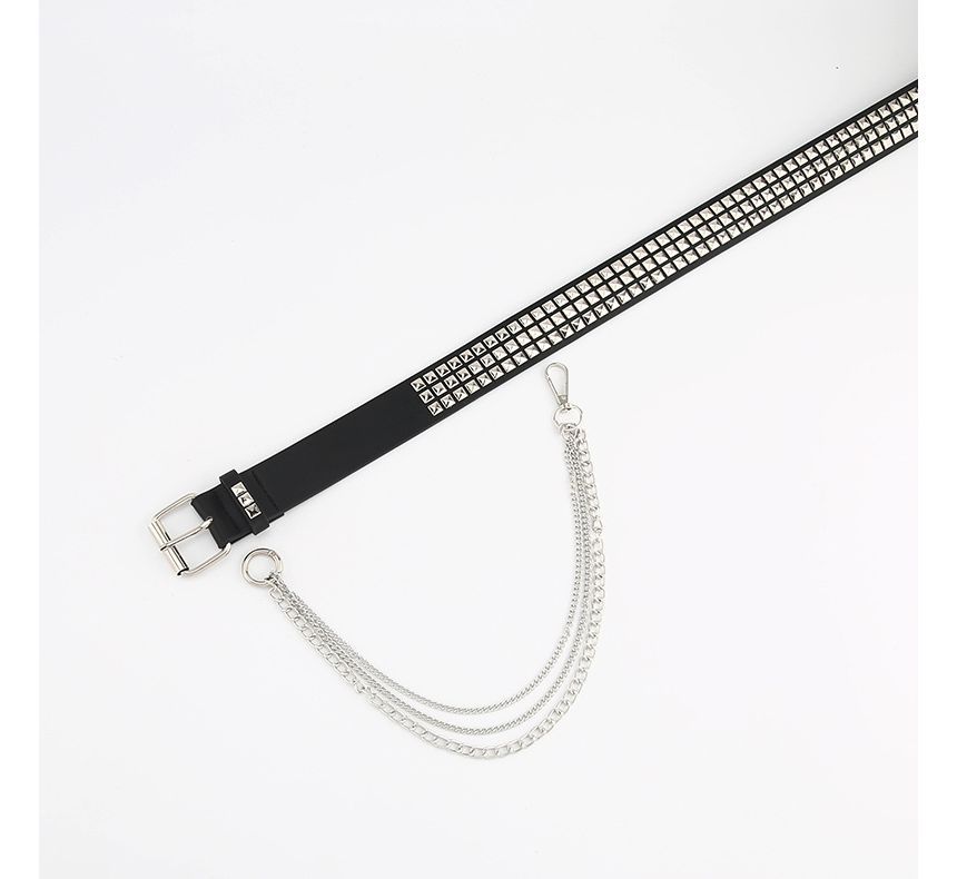 Rofuka - Riem met ketting en studs
