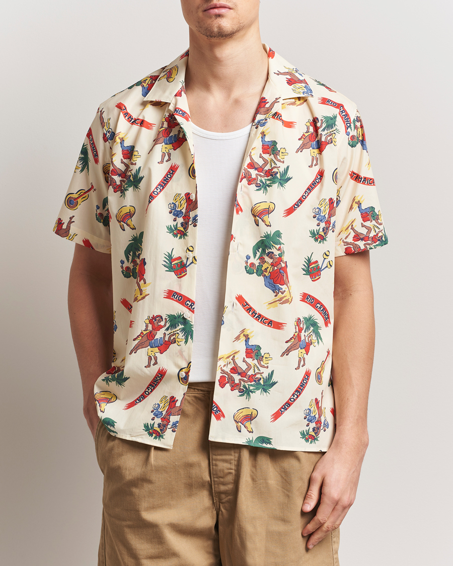 Gitman Vintage Jamaica Camp Shirt Cream