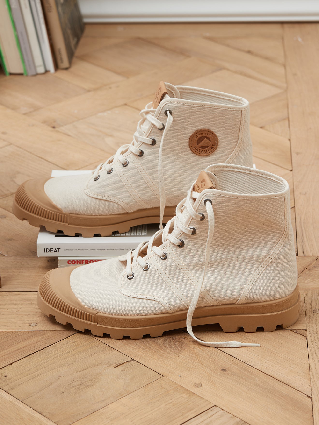 Baskets Authentique Mid Pataugas en toile coton bio