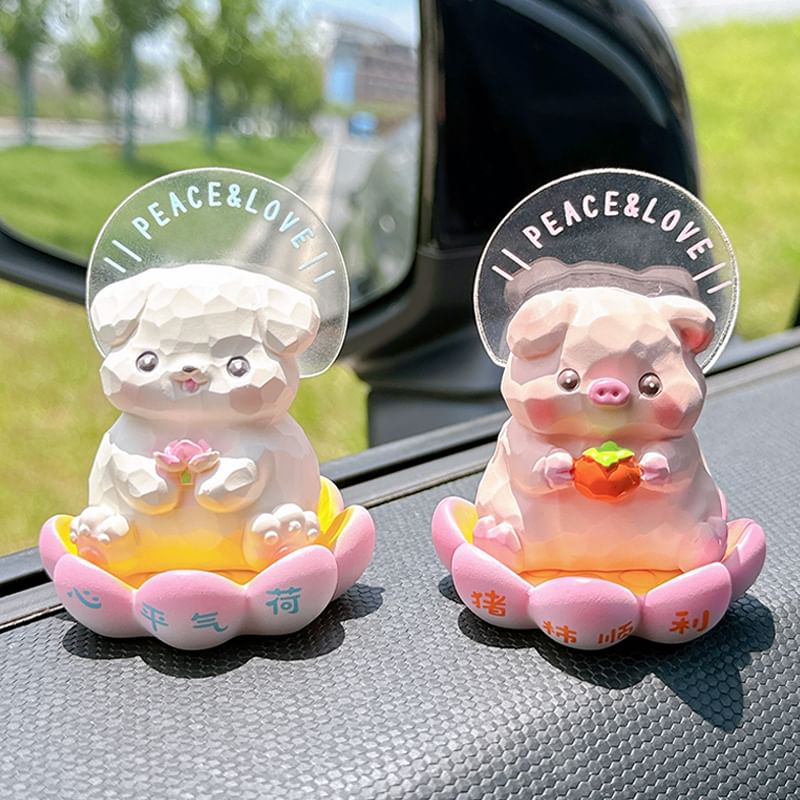 Candy Lemon - Dieren Lotus Auto Hars Ornament (Diverse Ontwerpen)