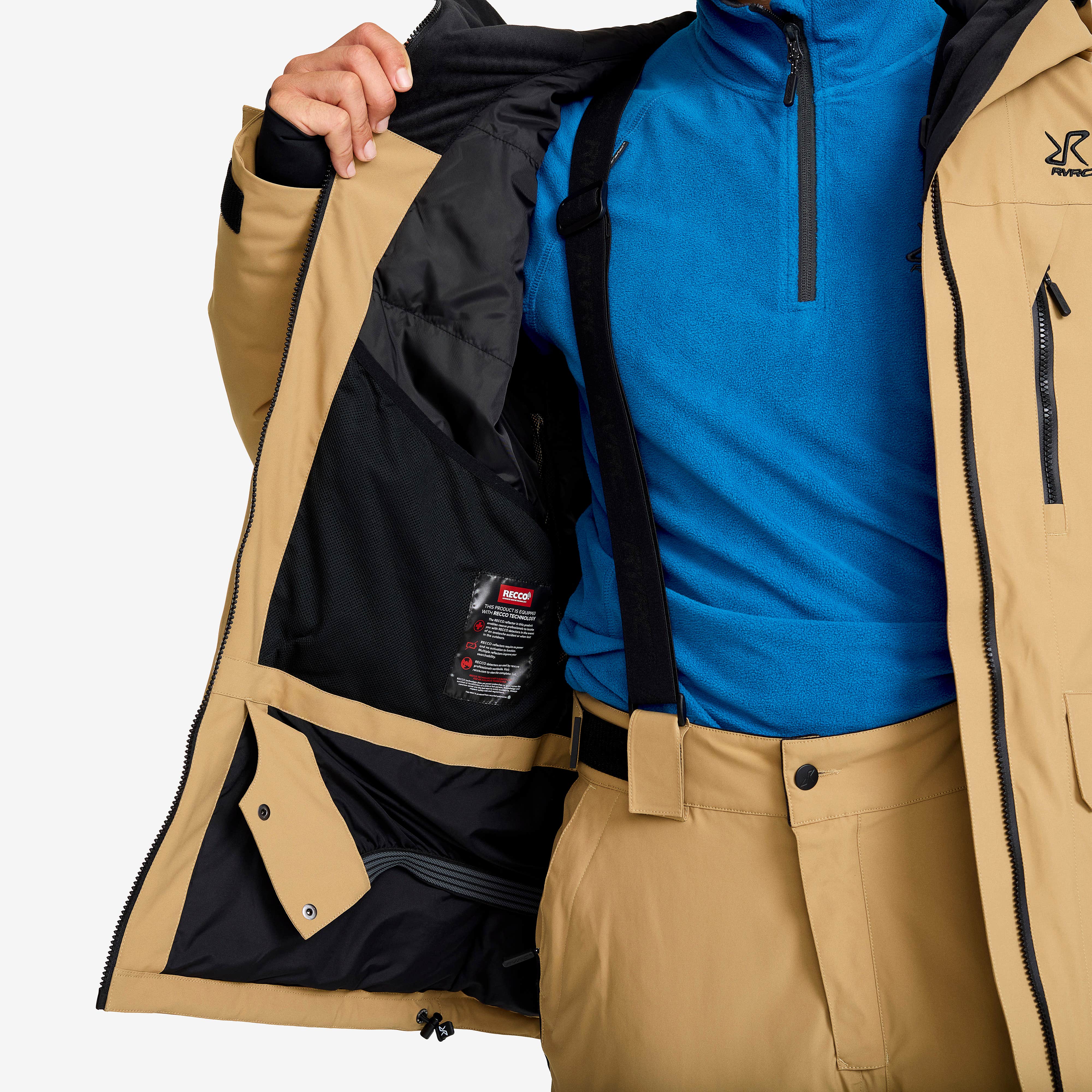 Halo 2L Insulated Ski Jacket Herre Kelp Beige