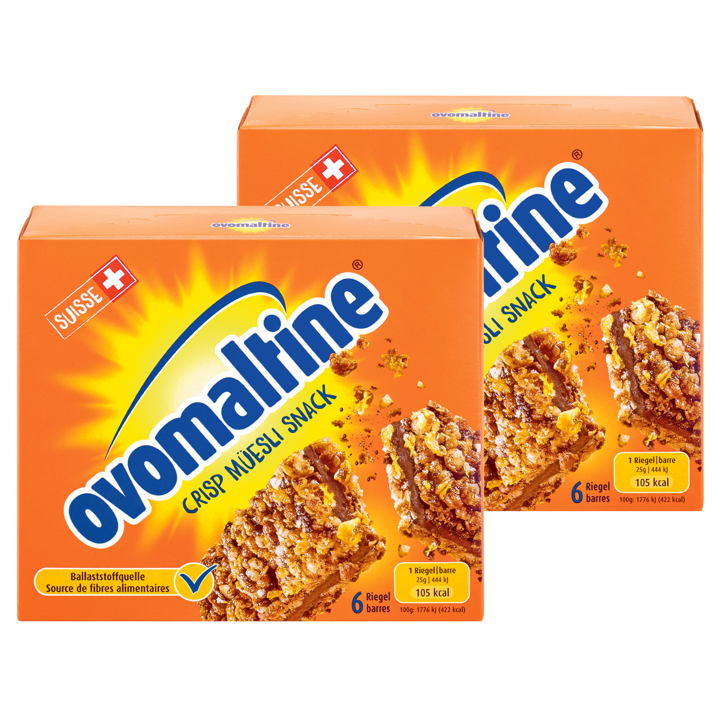 Ovomaltine Riegel Crisp Müesli Snack 12x25g