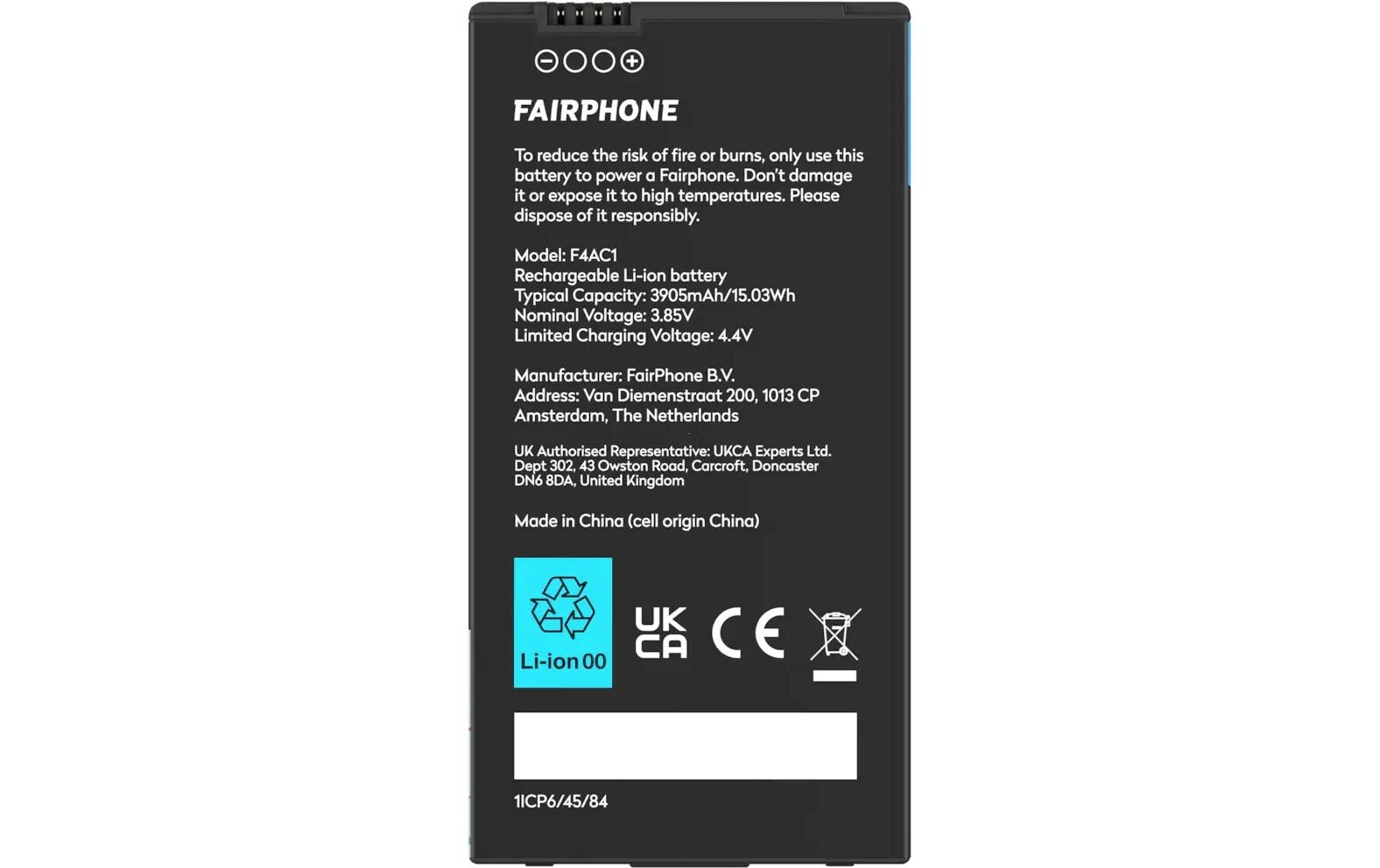 Mobiltelefon Akku für das Fairphone 4 3905 mAhErsatz-Akku für das Fairphone 4