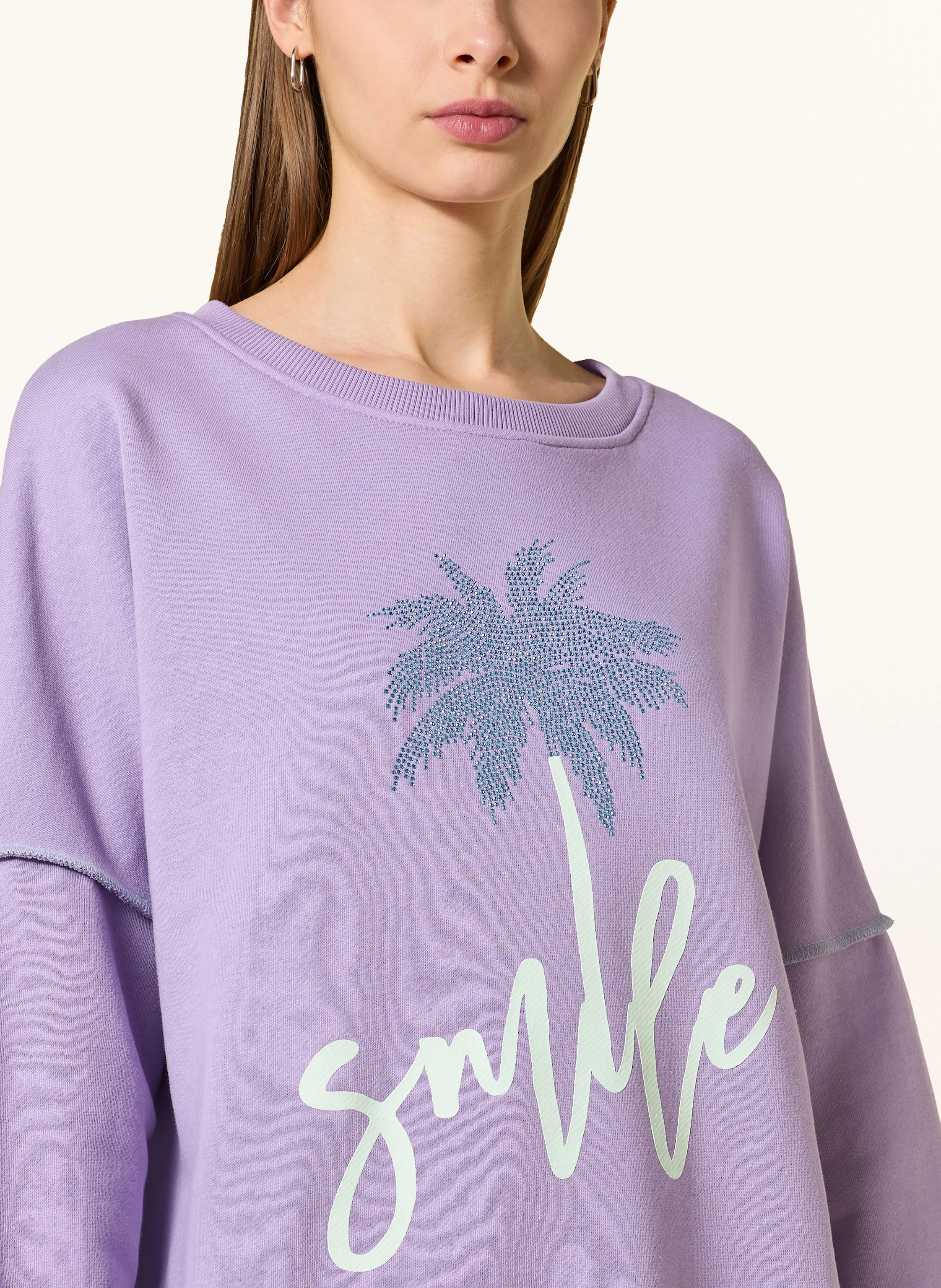 miss goodlife Sweatshirt mir Pailletten