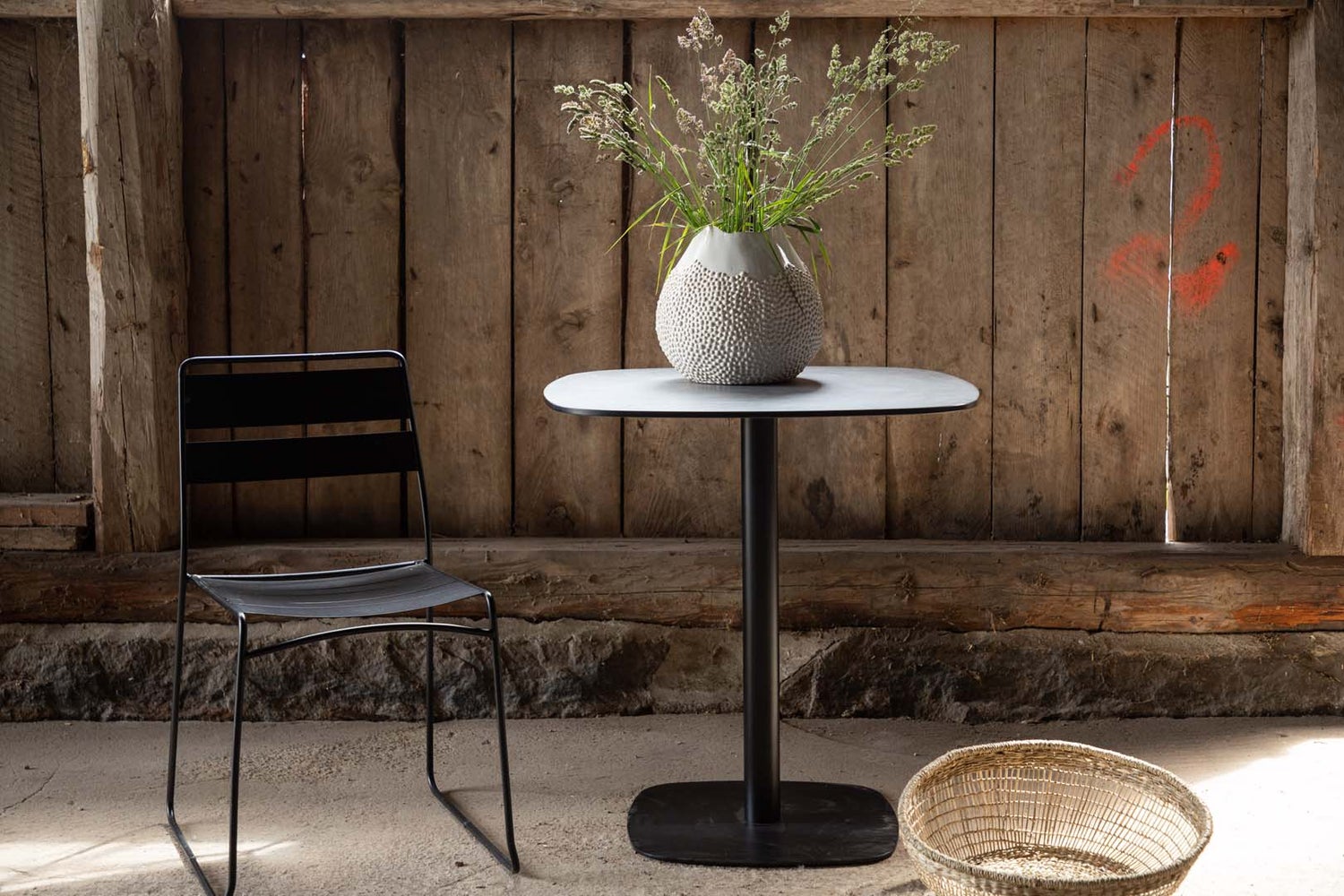 Milano cafétafel Ø70 zwart. 70 x 70 x 75 cm