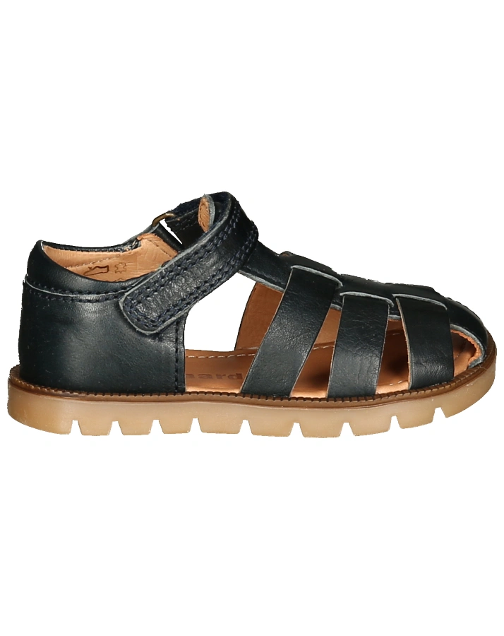 Leder-Sandalen BEKA mit Zehenschutz in navy