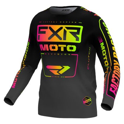 Maillot cross FXR KID CLUTCH 24 - Noir / Multicolore