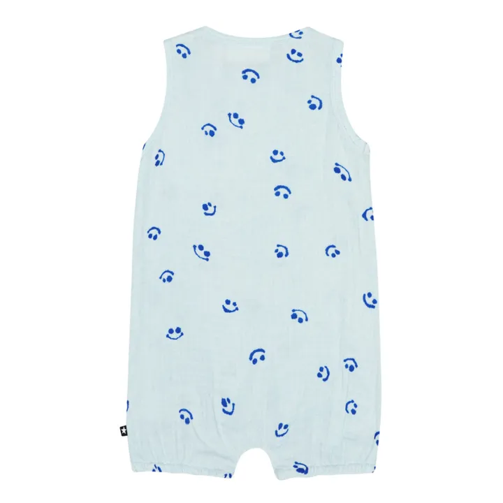 Molo Barboteuse Forever Smile Coton Bio | Bleu ciel