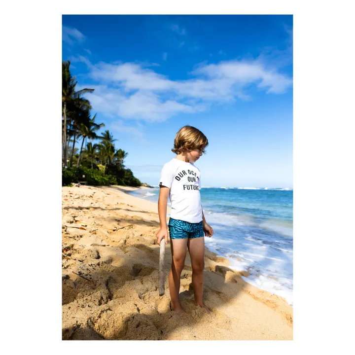Beach & Bandits T-Shirt Anti-UV Ocean | Blanc