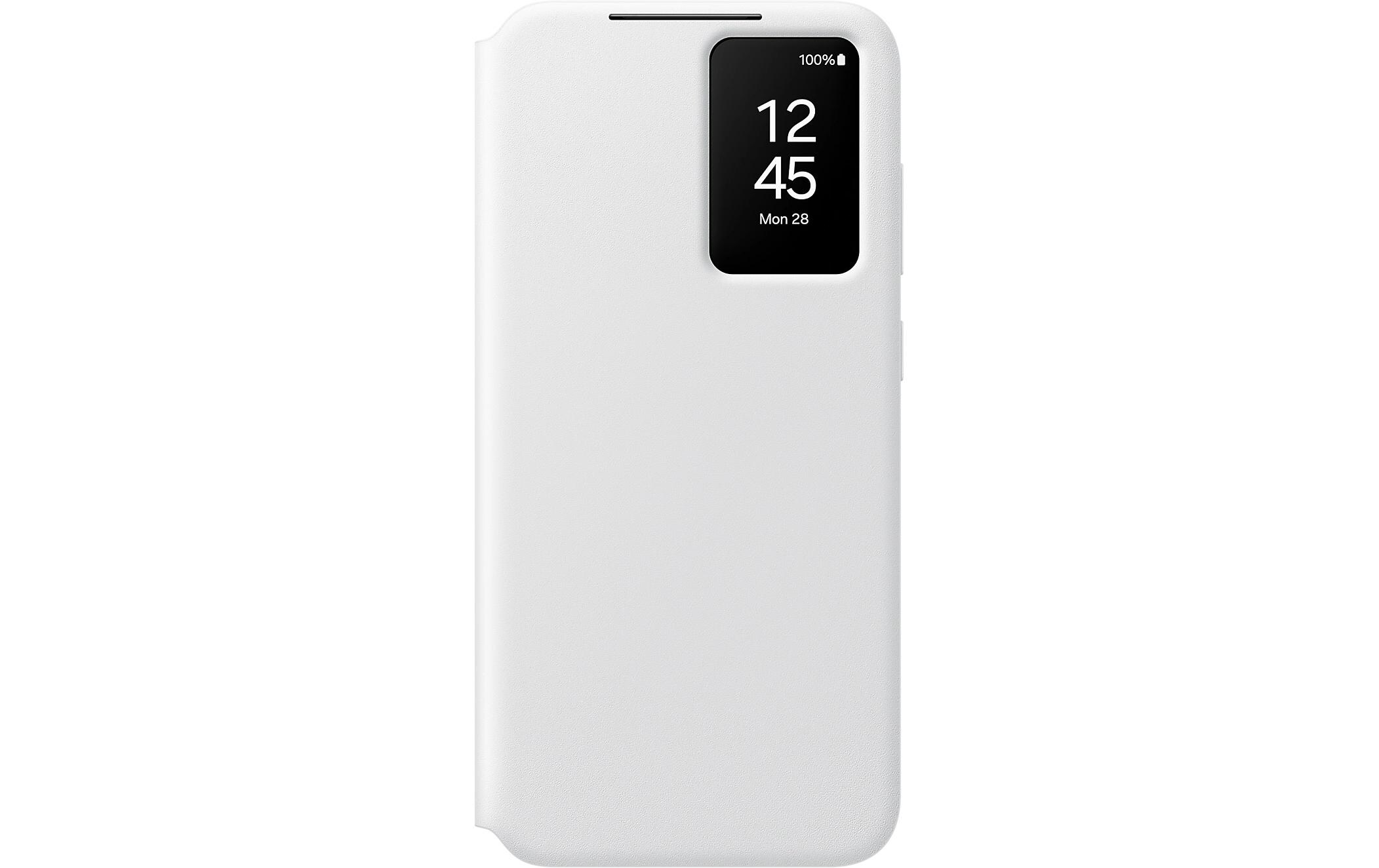 Back Cover Smart View Wallet Galaxy S24 FE WeissSchutzhülle für das Samsung Galaxy S24 FE