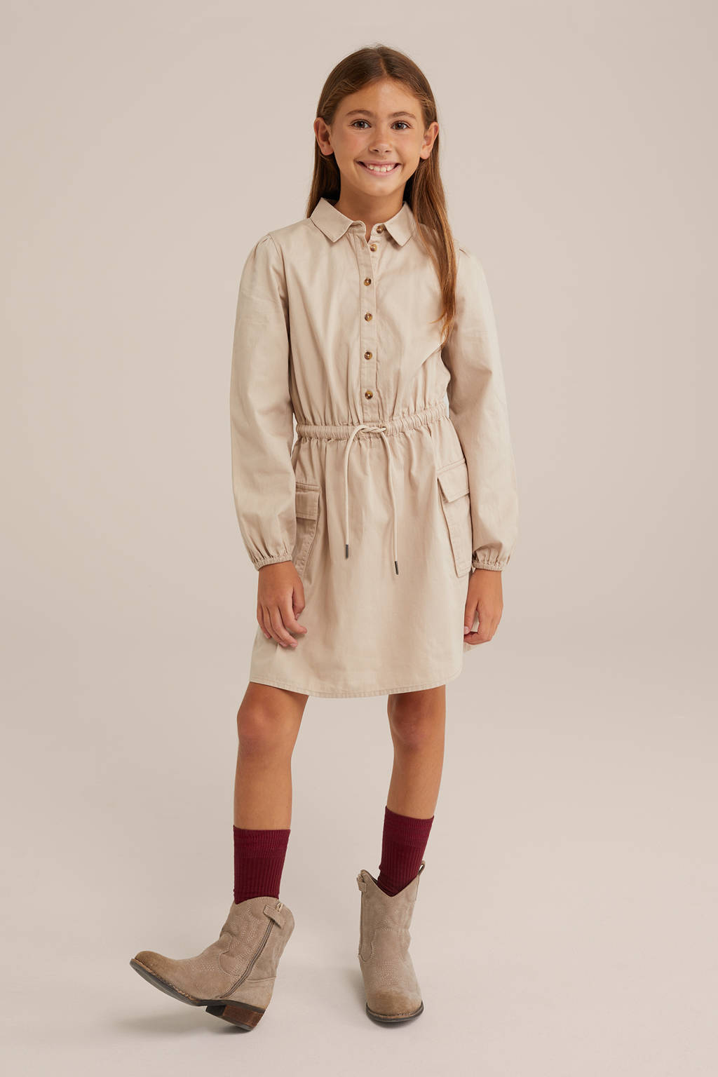 WE Fashion blousejurk beige