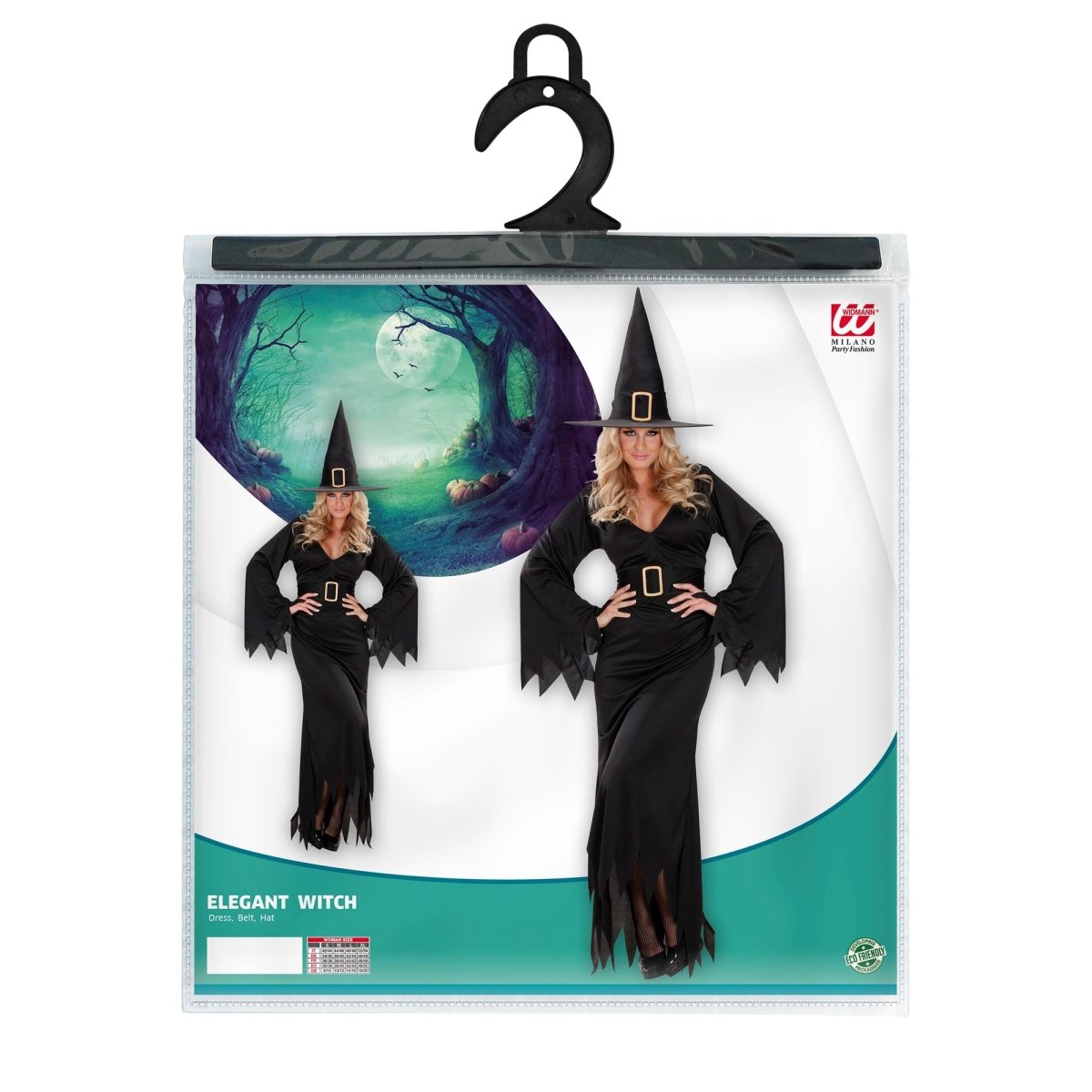 Halloween Jurk Zwart Heks