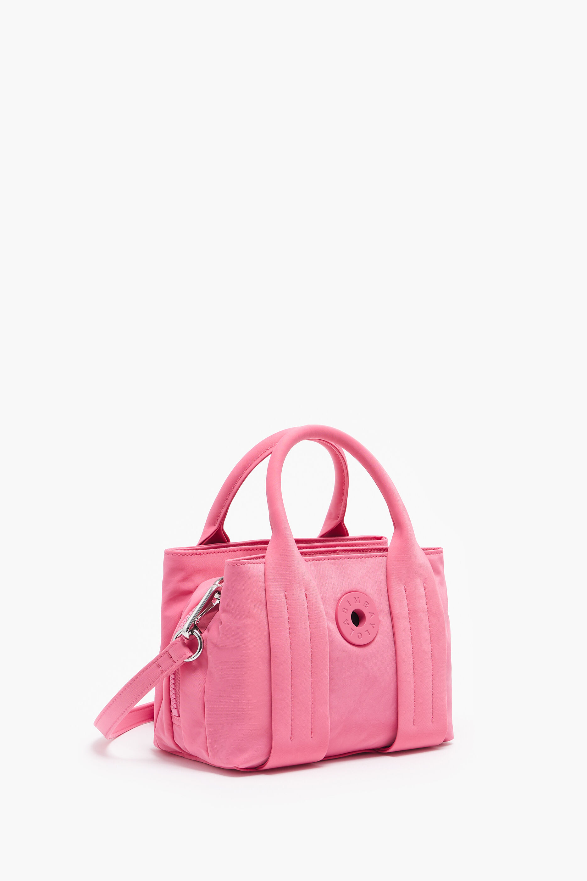 Bolsa de nylon rosa tamanho XS