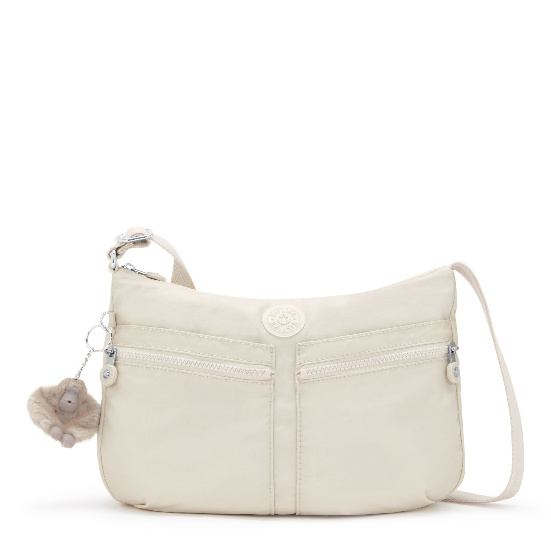 IZELLAH Sac Épaule à Bandoulière Taille Moyenne  - Beige Pearl