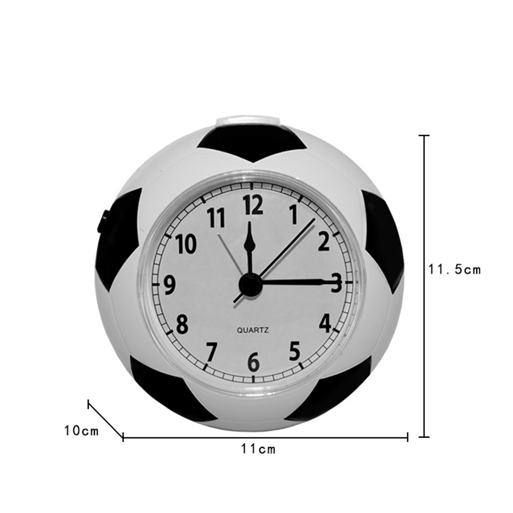 (14x10cm) Nachttisch Wecker Analoge Tischuhr (Batteriebetrieben) - Fussball