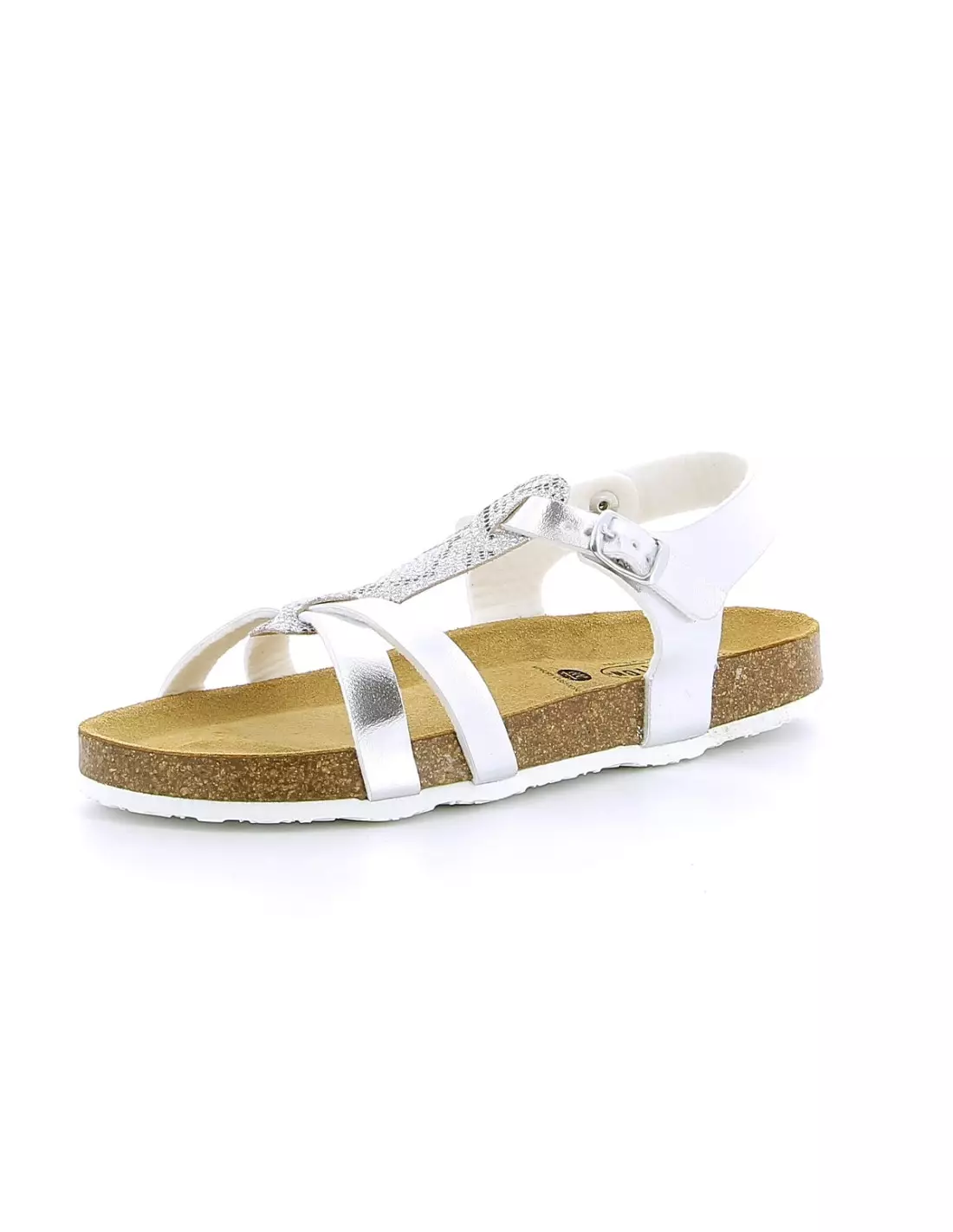 PLAKTON CROSS - Sandales & nu-pieds Argent