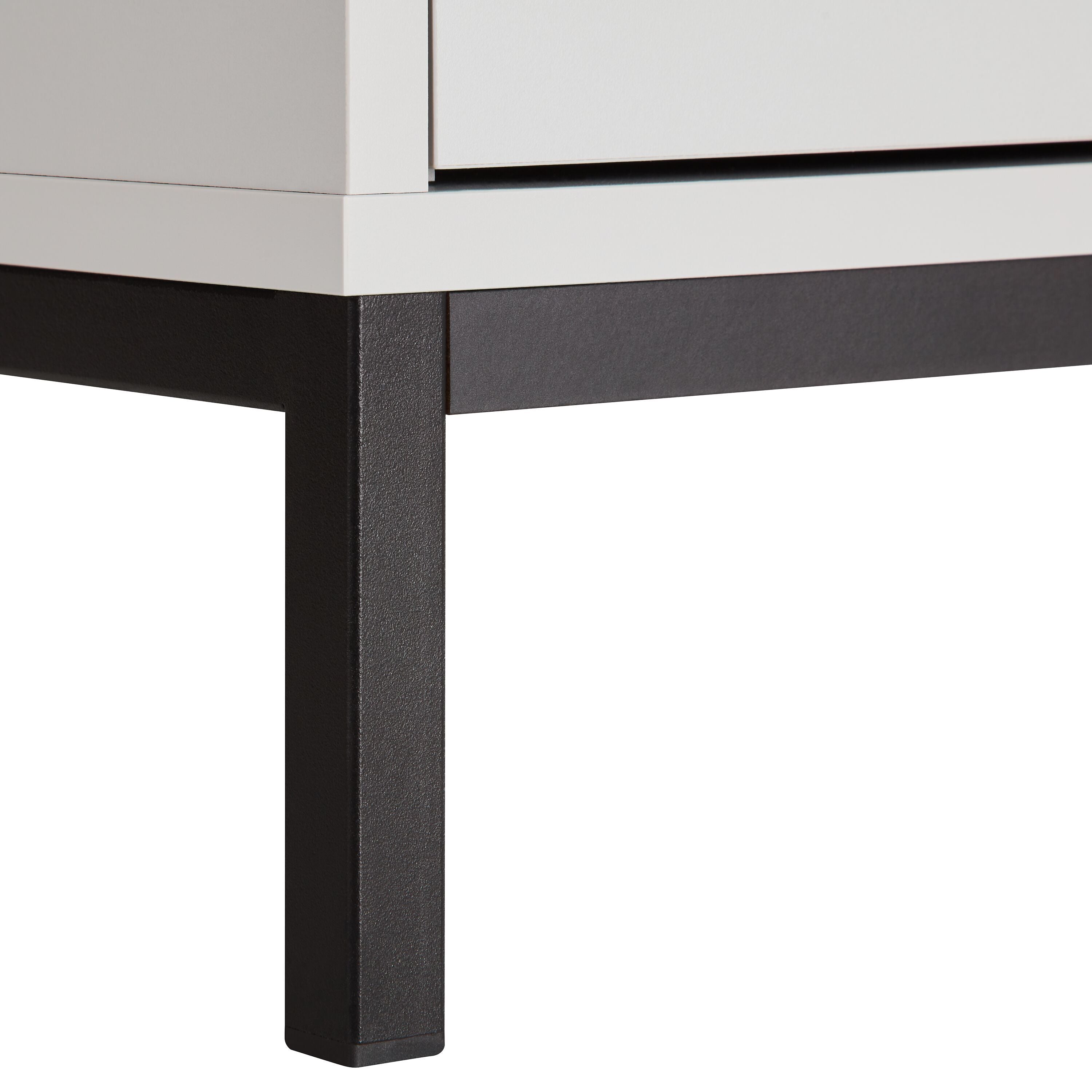 FINJA Kommode - Perlgrau / B: 80.0 cm x T: 36.0 cm x H: 92.5 cm