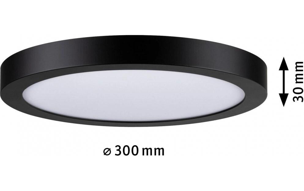 LED Panel Abia rund 300 mm SchwarzLED-Deckenbeleuchtung