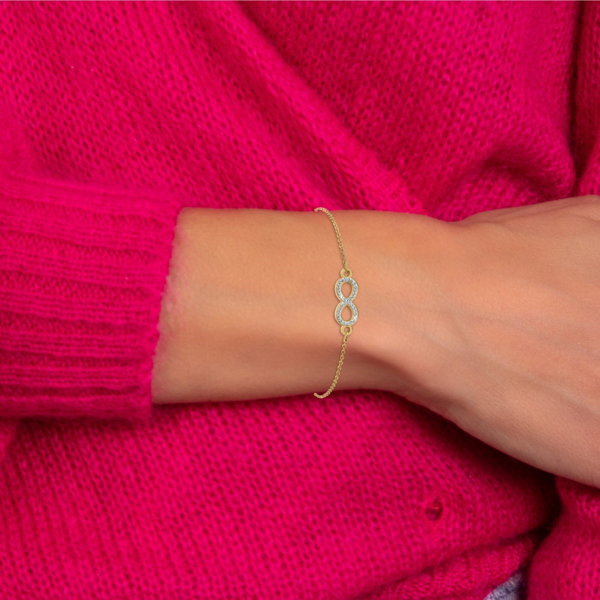 Bracelet infini orné de Cristaux scintillants par SC Bohème