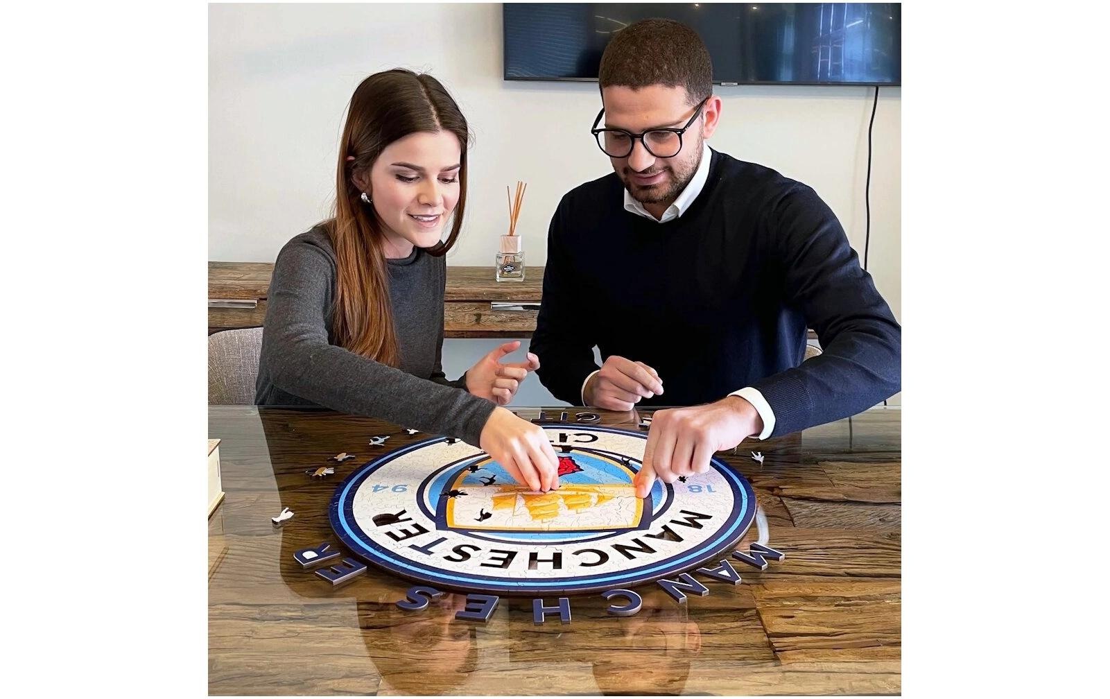 Puzzle »Iconic Man City FC – Logo« Holzart: Birke (Herkunftsland: China)