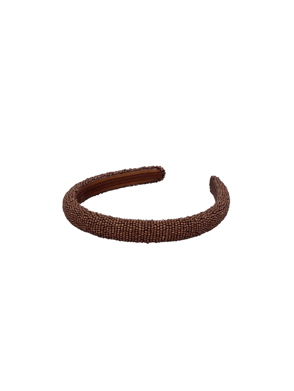 Becksöndergaard  Solid Slim perlehårbånd - Acorn Brown