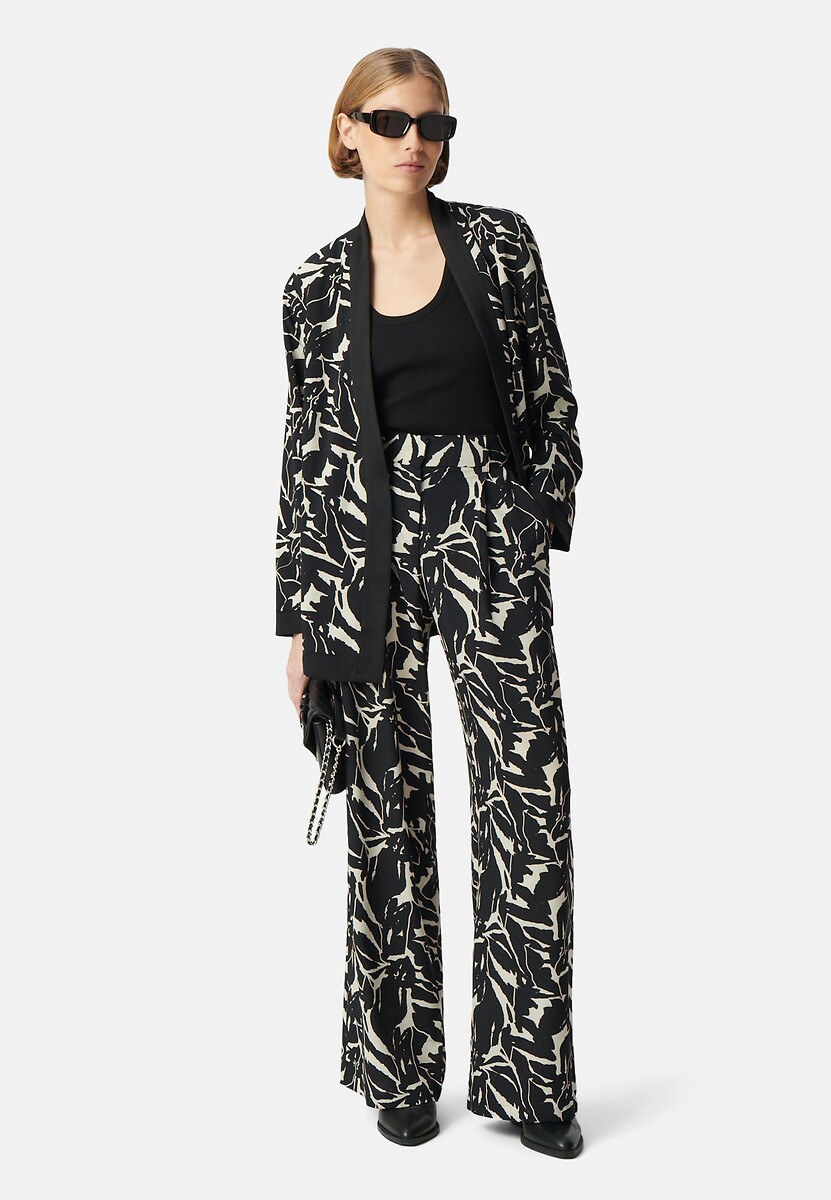 IKKS<br>Calças largas e estampadas