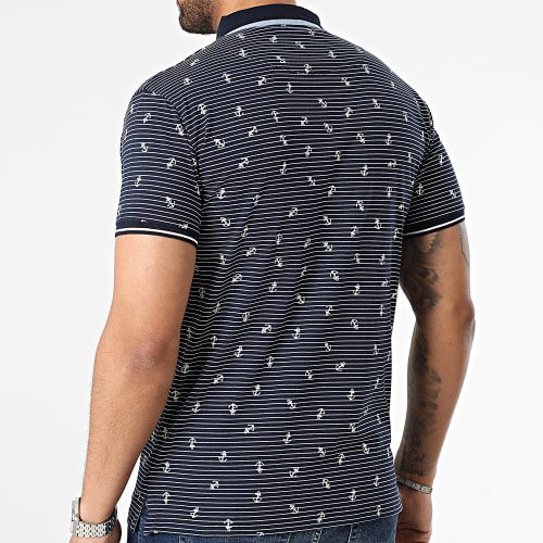 Polo Manches Courtes Bleu Marine