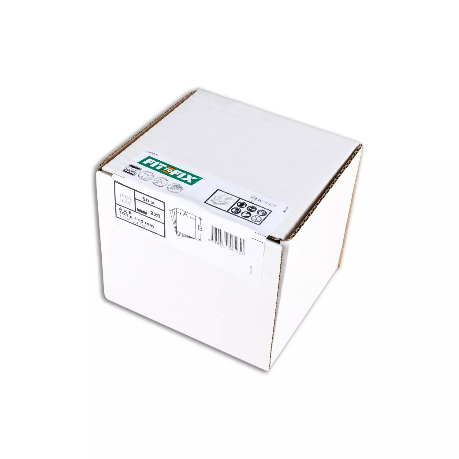 Fit-to-Fix Vlak schuurvel - P220 - 102x115mm (50st)