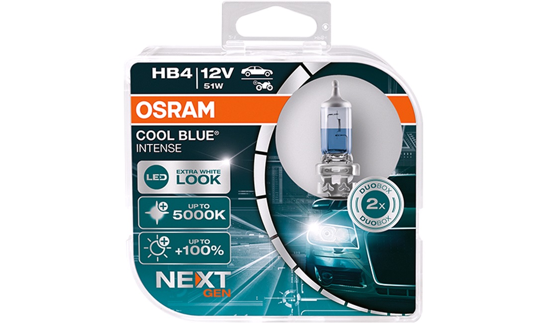 Pæresæt HB4 Cool Blue Intense - Osram